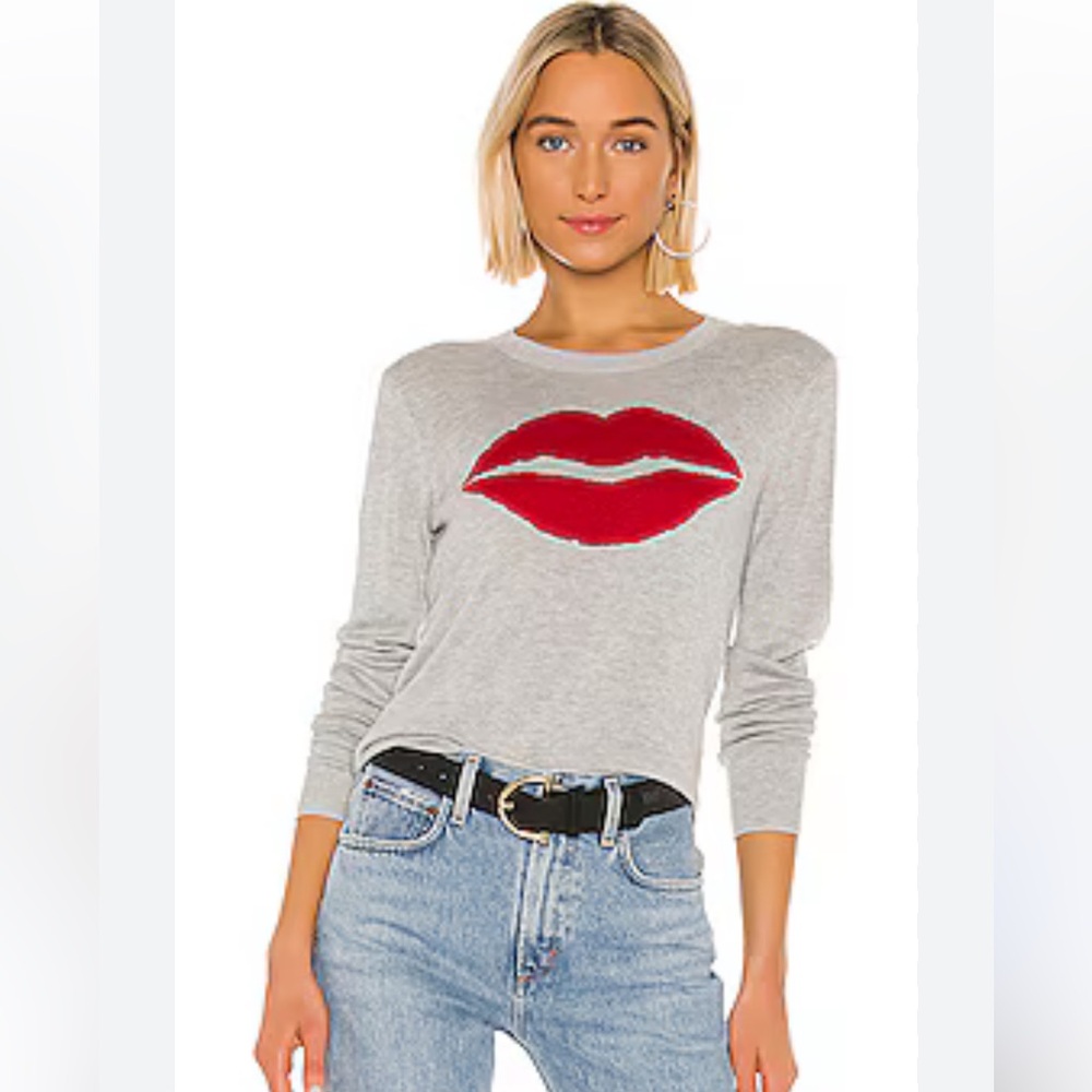 Splendid Grey Cashmere Blend Sweater Size Large